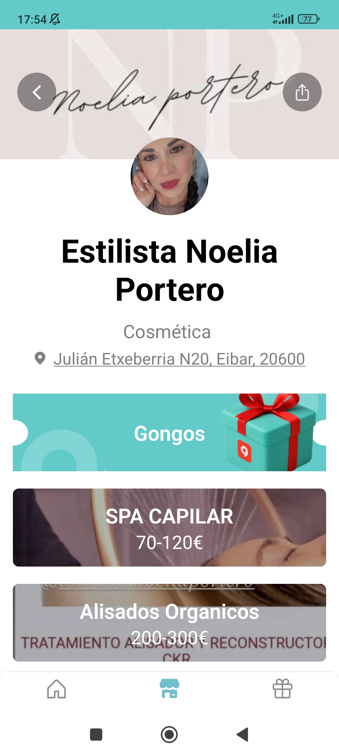 Estilista Noelia Portero