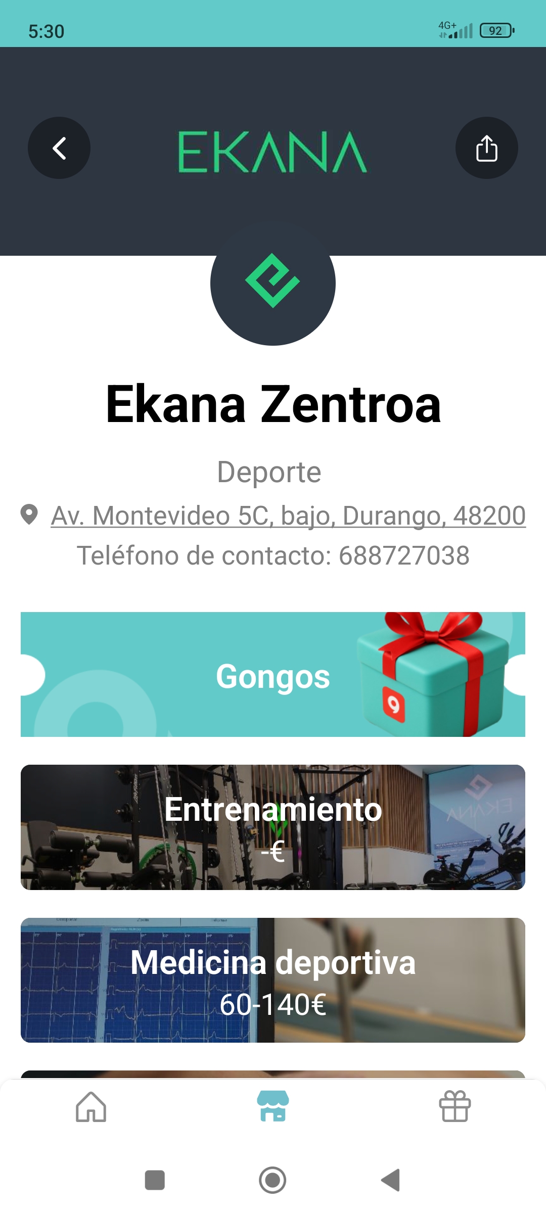 Ekana Zentroa